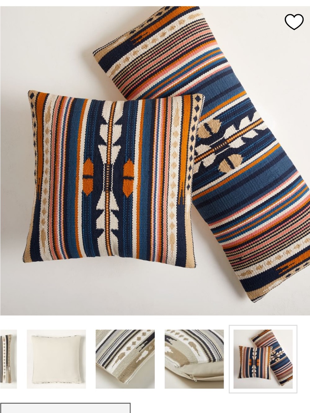 West Elm Baja Accent Woven Pillow